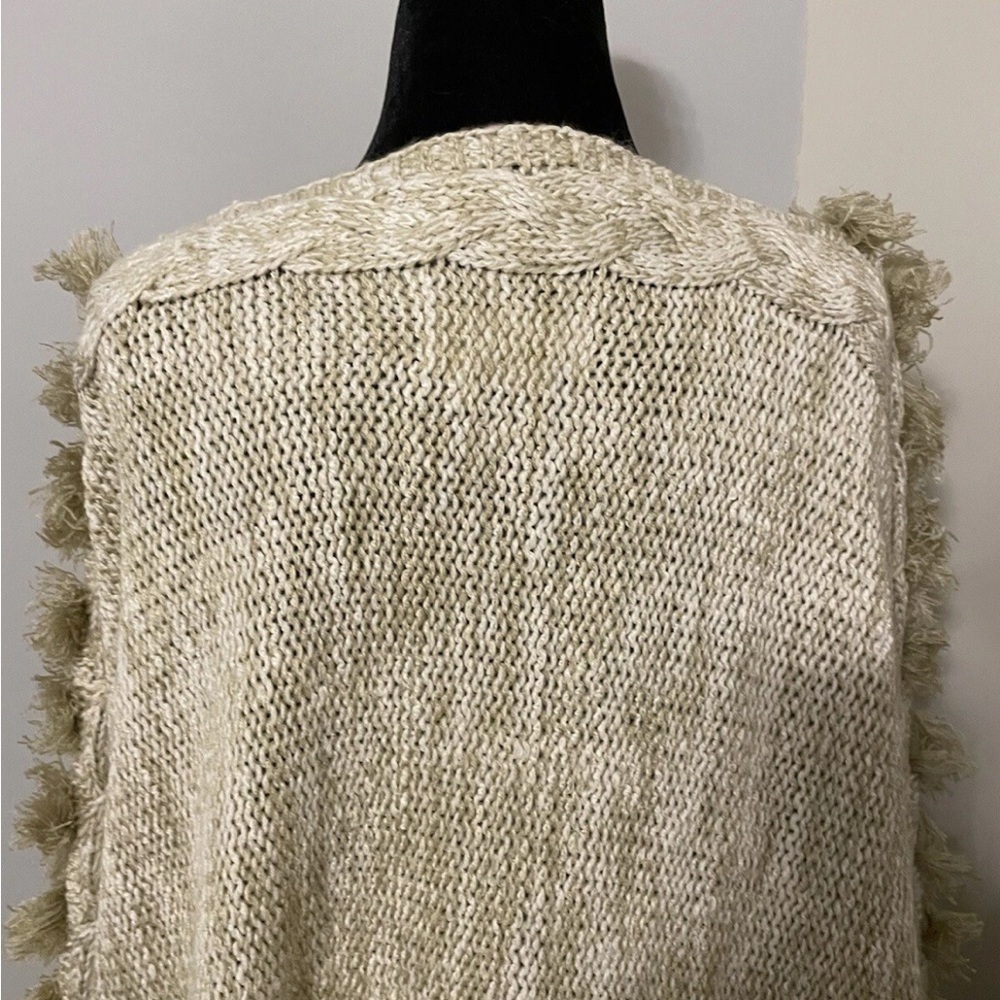 Anthropologie Textured Knit Cardigan in Natural Beige - Picture 5 of 10